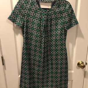 JCrew dress. NWT. Size XS. Silk.  Green and black